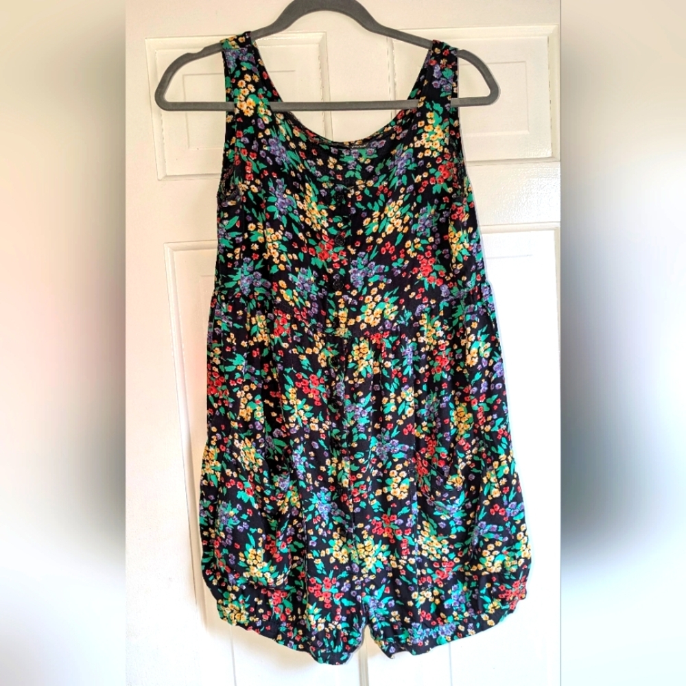 Rare Vintage 90's Betsey Johnson Floral Romper